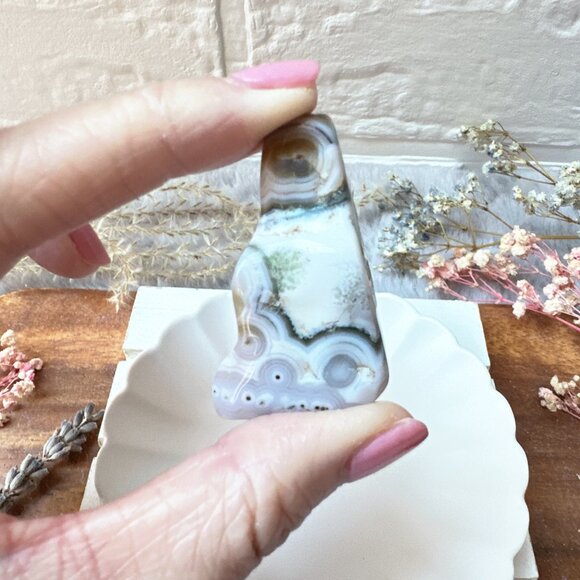 Set of 6 Ocean Jasper Tumbles - Picture 5 of 11